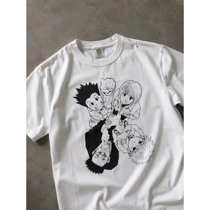 Anime Merchandise Online - HxH T-shirt, Retro Street Style Anime