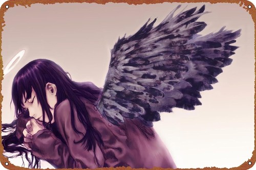 Anime Merchandise Posters - Haibane Renmei Anime Metal Tin Sign