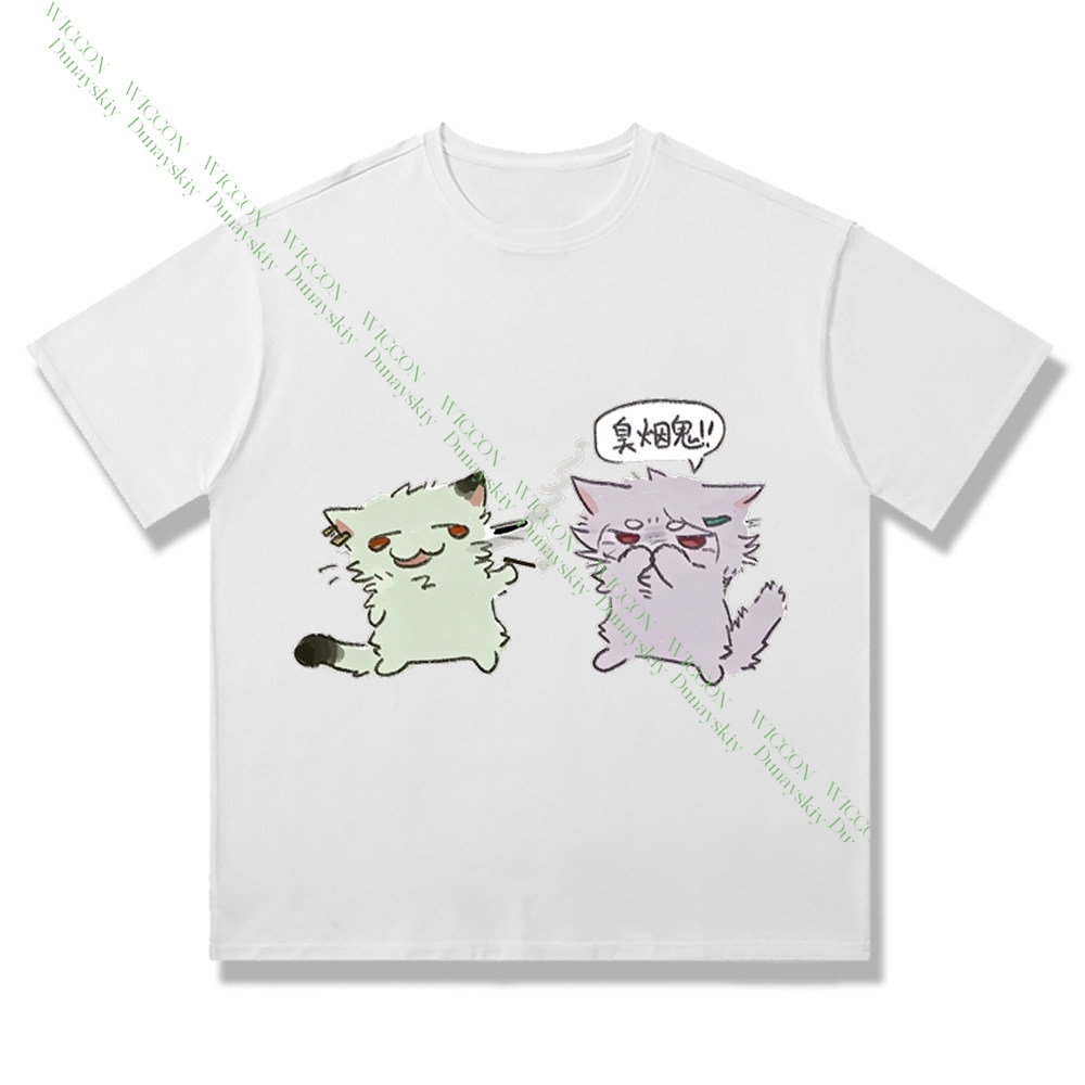 Chainsmoker Cat Yaniko Satou C - огляд і ціна Anime Merchandise T-Shirts