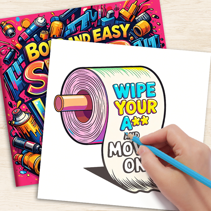 Adult Coloring Book with Witty - огляд і ціна Art Book Illustration