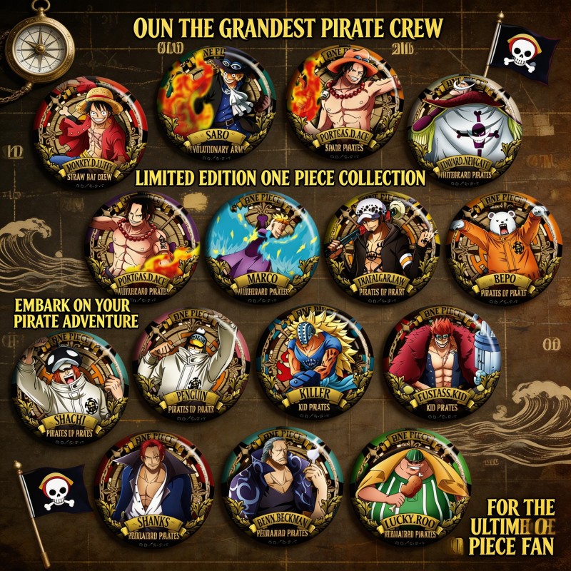ONEPIECE Anime Badge Pin C Typ - огляд і ціна Anime Merchandise Types