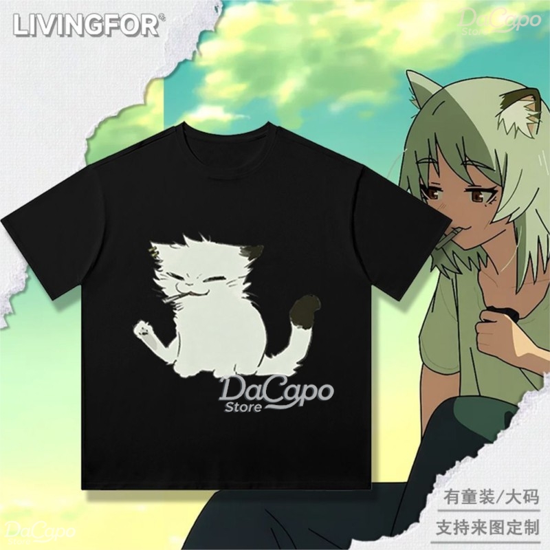 Chainsmoker Cat Yaniko Satou C - огляд і ціна Anime Merchandise T-Shirts