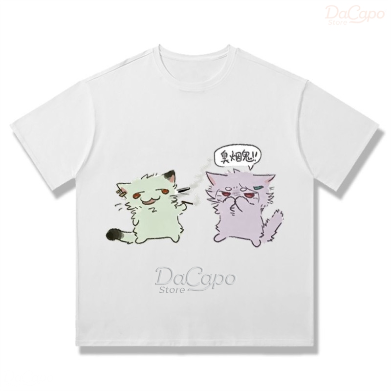 Chainsmoker Cat Yaniko Satou C - огляд і ціна Anime Merchandise T-Shirts