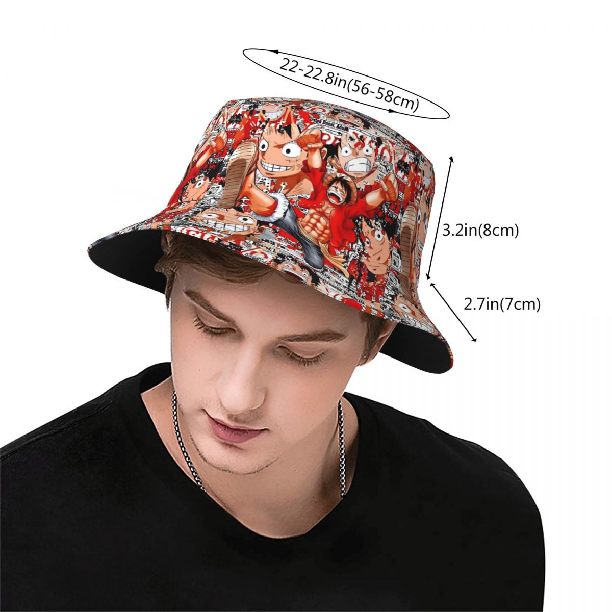 Anime One Piece Luffy Bucket H - огляд і ціна Anime Merchandise For Men